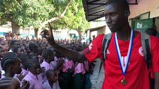 Presentation Of Mary Basic Cycle welcoming their champions