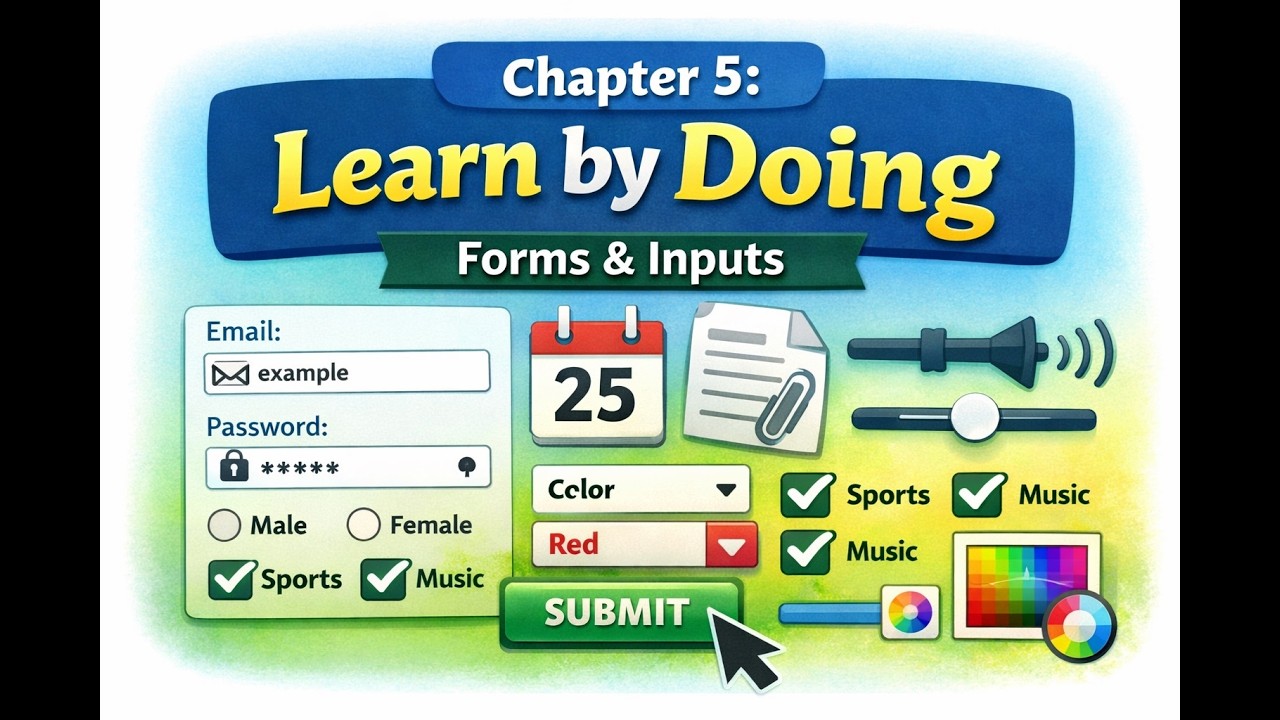 Chapter 5: Learn by Doing — HTML Forms for an Absolute Beginner - YouTube