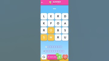 Wordbrain 2 Summer Event Day 15 2020 (Wordbrain 2 Answers)