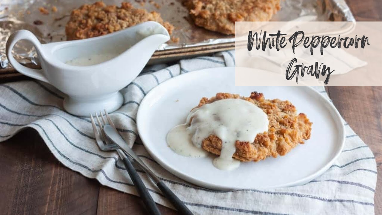 How to Make Homemade White Peppercorn Gravy YouTube