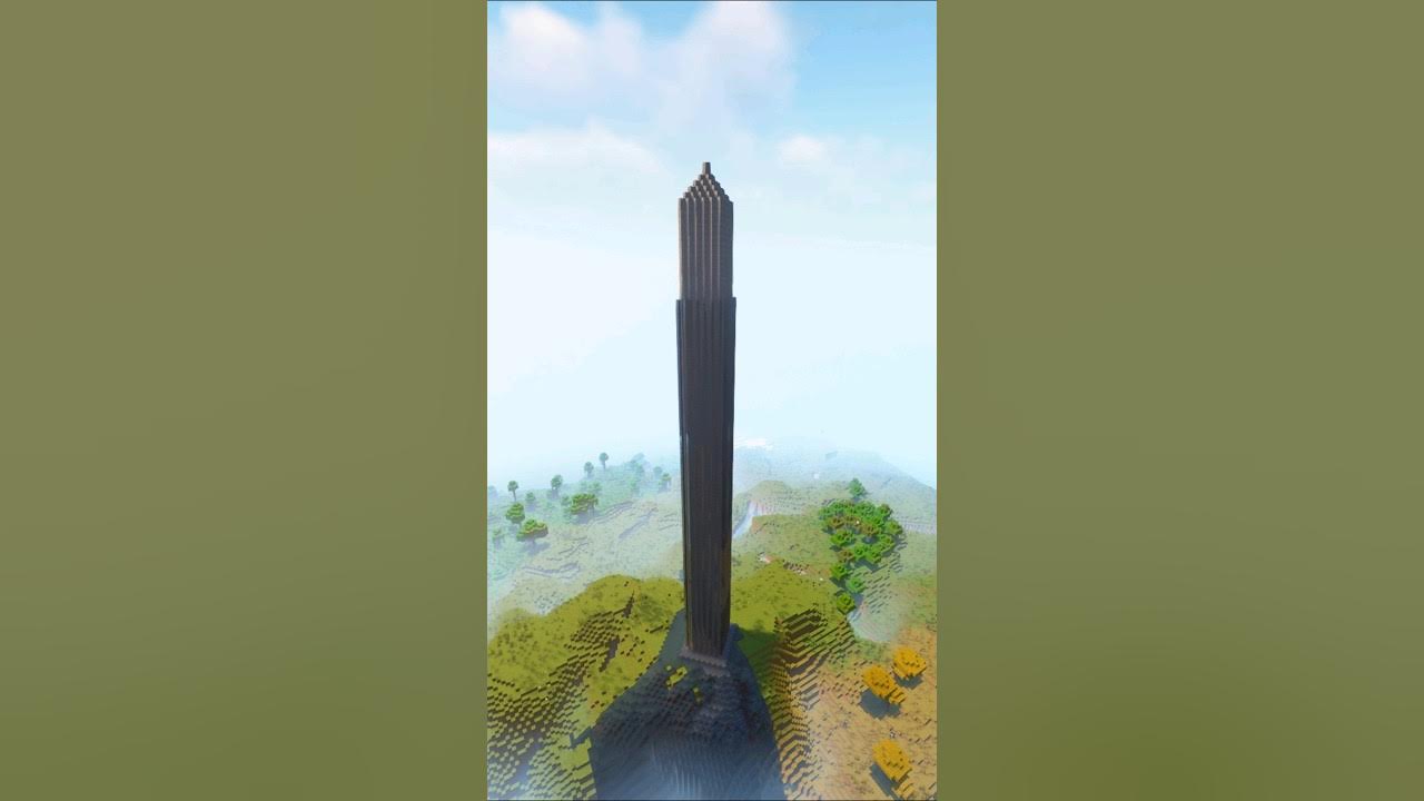 Longest Tower In Minecraft shorts YouTube longest-tower-in-minecraft-shorts-youtube