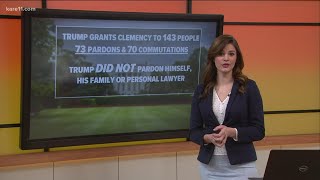 Trump issues 143 pardons, commutations as one of his final presidential acts