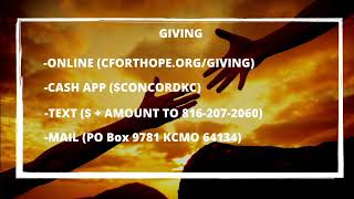 Concord Fortress of Hope Church Live Stream 08.07.2022