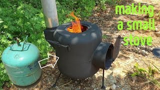 making a small stove (작은 난로 만들기)