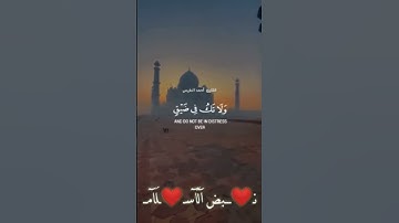 { وَاصْبِرْ وَمَا صَبْرُكَ إِلَّا بِاللَّهِ ۚ وَلَا تَحْزَنْ عَلَيْهِمْ  }[ سورة النحل : 127 ]