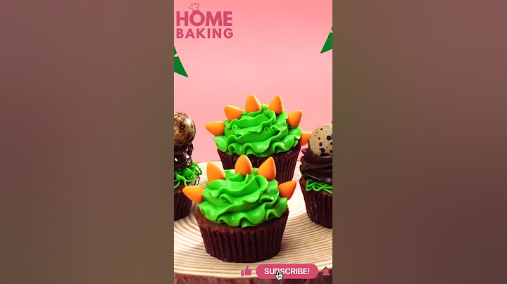 Dinosaur Cupcake Recipes For Birthday Party | Home Baking #Shorts