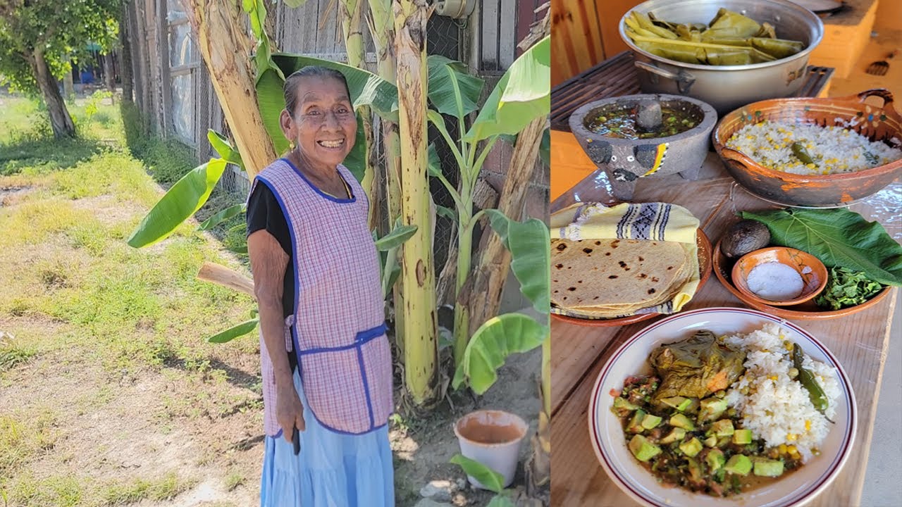 POLLO ADOBADO ENVUELTO EN HOJA SANTA, Si Vieran Que Rica Es Esta Comida De Pueblo | Doña Lupita