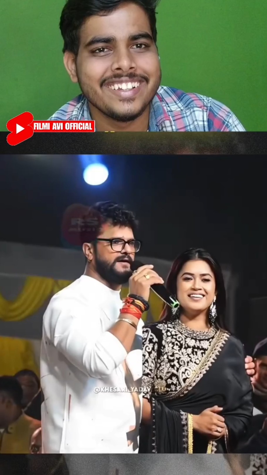 खेसारी लाल यादव ने स्टेज शो पर डिंपल सिंह का उड़ाया मजाक | Reaction Video | #shorts #remix