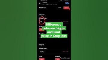 Difference b/w trigger and limit price| in stoploss | zerodha | gtt order