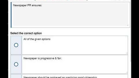 MCM401 Fundamentals of Public Relations QUIZ NO 2