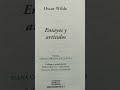 Ensayos y artículos Óscar Wilde Edicomunicación #booktube #shorts #literatura #novela #libros