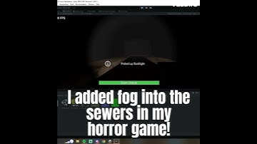 I added fog into my horror game! #shorts