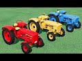 Tractor Washing in River ! Work With Fiat MINI Tractors Of Colors | Farming Simulator 22