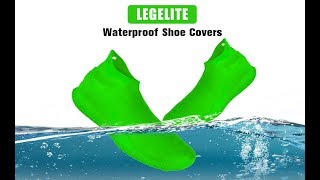 LEGELITE Reusable Silicone Waterproof Shoe Covers, No-Slip Silicone Rubber Shoe Protectors