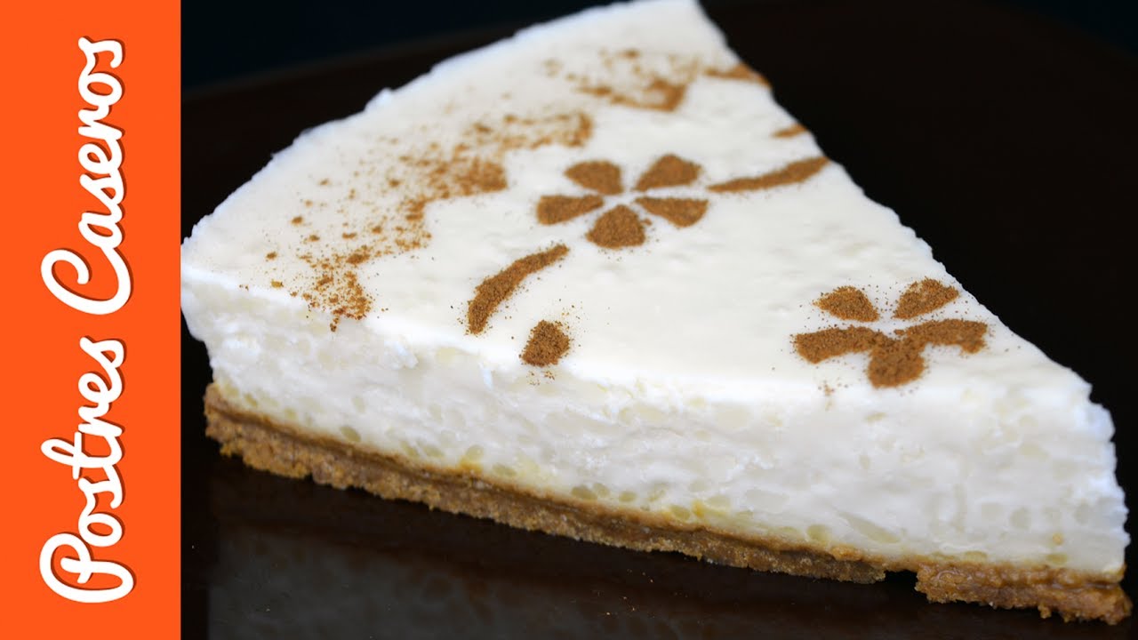 Como hacer tarta de arroz con leche. Receta de tarta SIN HORNO