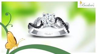 Infinity Black And White Diamond Ring Infinity Black Diamond Ring