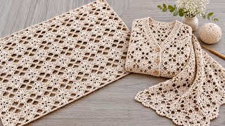 ⭐️Checkered Pattern Crochet Lace⭐️A Wonderful, Textured Design for All Projects — Detailed Tutorial