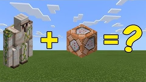 Minecraft: iron golem command block trick