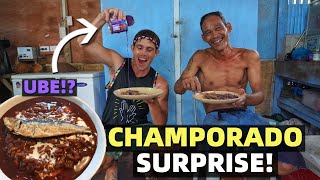 UBE CHOCOLATE CHAMPORADO SURPRISE - Delicious Filipino Snack  - BEACH LIFE IN DAVAO MINDANAO