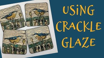 USING CRACKLE GLAZE - Mixed Media Art Journal Tutorial