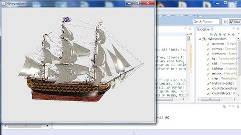 How to Put a Downloaded Free .3ds Ship Model into Java 3D and Manipulate It (with Source Code)