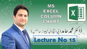 15: MS Excel Column Chart  | Microsoft Excel Tutorials in Urdu / Hindi