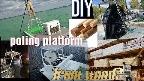 wooden poling casting platform