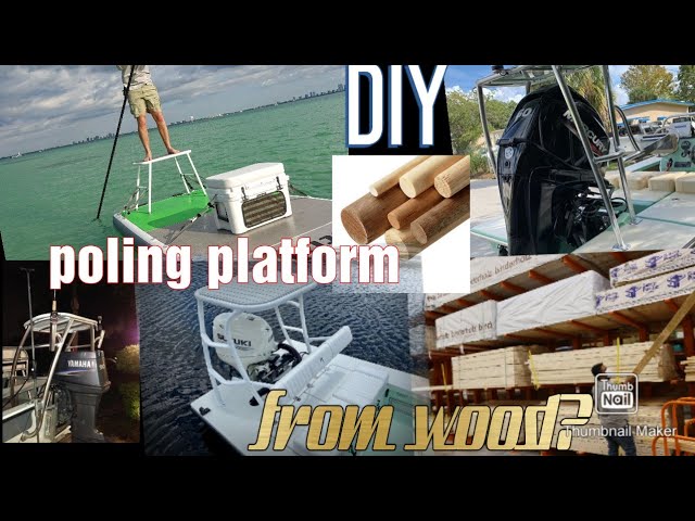 wooden poling casting platform 