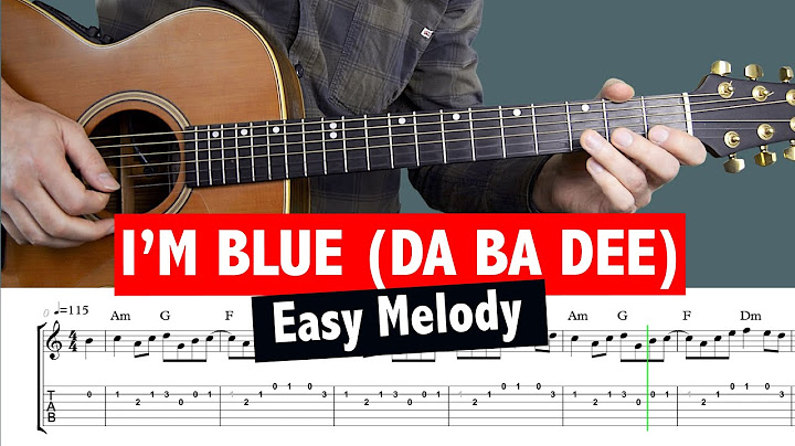 Blue (Da Ba Dee) Guitar version - Guitar performance video thumbnail