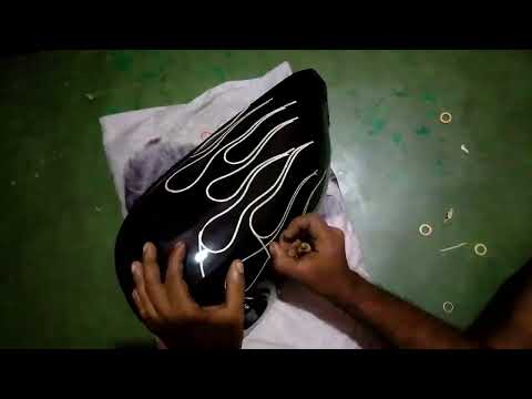 How To Pinstripe Flames With Tape