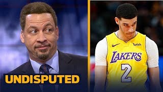 Chris Broussard talks Lonzo Ball's shooting slump in Lakers' loss to New Orleans | UNDISPUTED