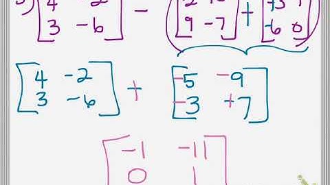 D3 4 2a Adding and Subtracting Matrices Part 2