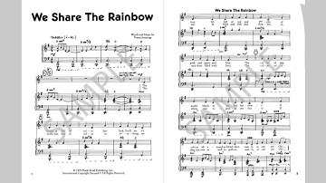 We Share The Rainbow - MusicK8.com Singles Reproducible Kit
