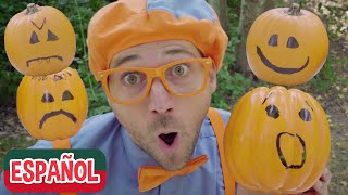 Blippi Aprende las Emociones con Calabazas de Halloween | Videos de halloween para niños