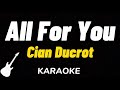 Cian Ducrot - All For You | Karaoke Guitar Instrumental