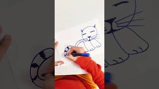 He drew a CAT in 5 SEC😳🙌🏻 NERD vs JOCK.mp4