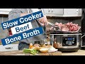 🔵 Slow Cooker Beef Bone Broth Recipe "48 Hour"