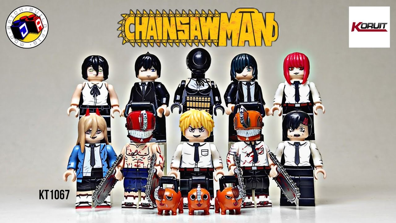 KT1067 CHAINSAWMAN ANIME MINIFIGURES (KNOCK-OFF LEGO) KORUIT