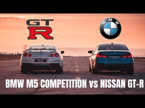 BMW M5 Competition vs Nissan GT-R Drag Race