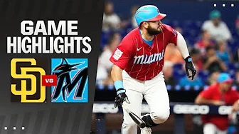 Padres vs. Marlins Game Highlights (8/10/24) | MLB Highlights thumbnail