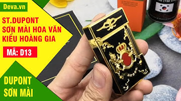 Bật lửa Dupont D13 | Hoa văn hoàng gia Tây Ban Nha siêu độc