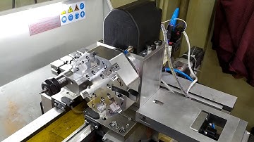 Small lathe turret first auto test