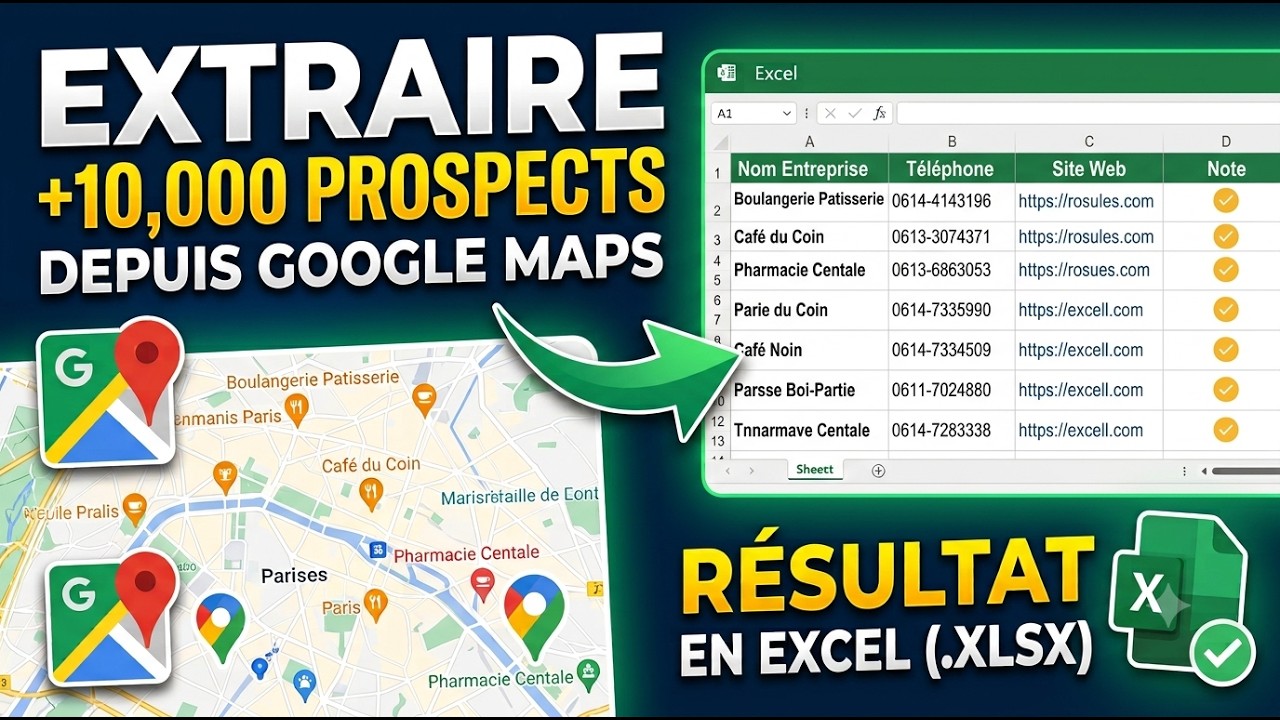 extraire des leads Google Maps ou vous fournir un logiciel de scraping