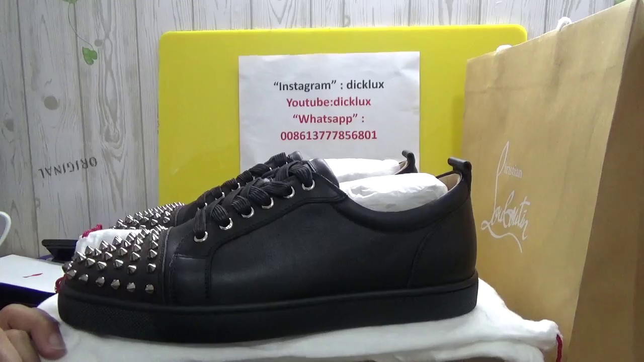 louboutin low top junior spikes