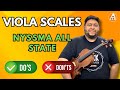 Viola Scales: NYSSMA All State