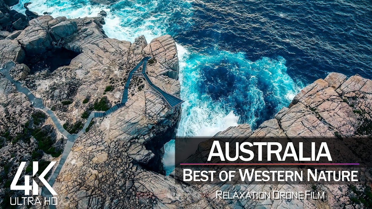 【4K】🇦🇺 3 HOUR DRONE FILM: «The Beauty of Western Australia» 🔥🔥🔥 Ultra HD 🎵 Piano Relaxation