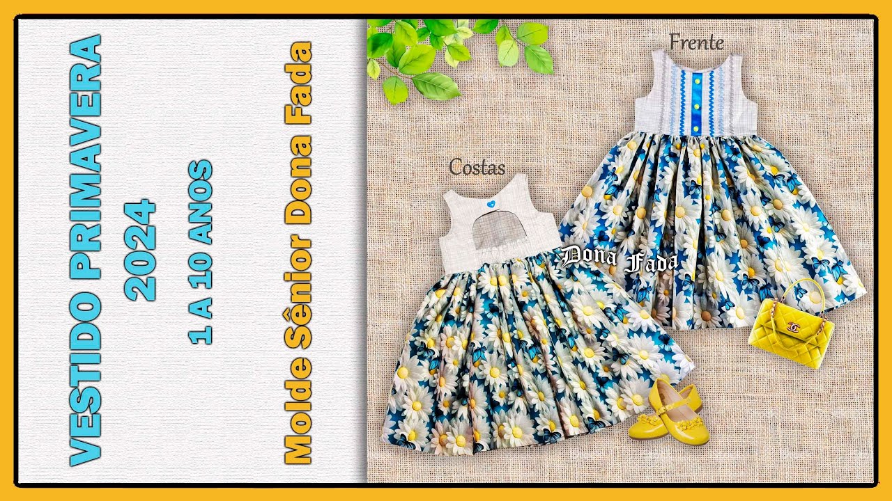 Vestido Primavera 2024  - 1 a 10 anos