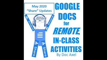 Share a Google Doc for Remote, In-Class Activities with May 2020 UPDATES