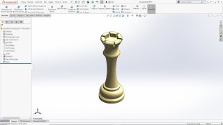 Solidworks Satranç Şah Çizimi Sesli Anlatım