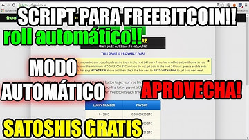 SCRIPT para FREEBITCOIN!! ACTÚA AUTOMÁTICO (satoshis GRATIS!) (Sirve para Softnyxcash)